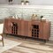 Costway Buffet Sideboard Cabinet Wine Bar Cabinet with Drawer & Adjustable Shelves